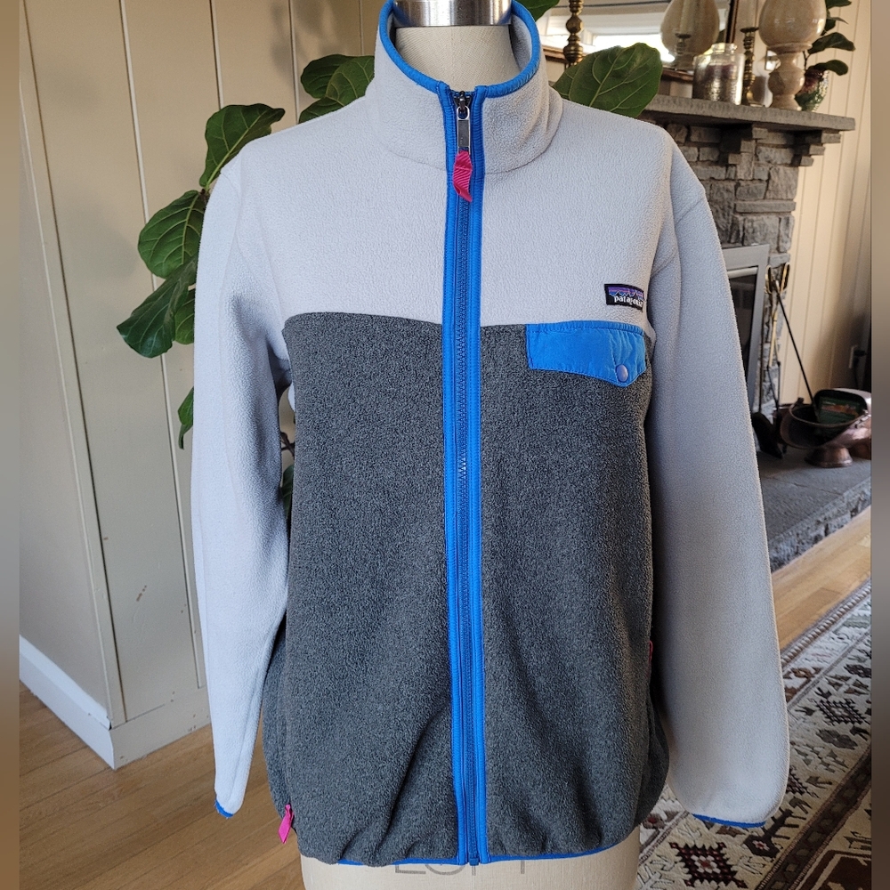 Patagonia Synchilla  full zip colorblock  fleece jacket